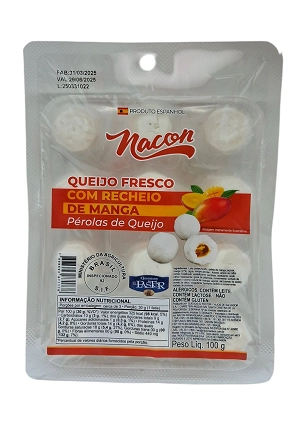 Queijo Fresco Nacon Rech Manga 100g