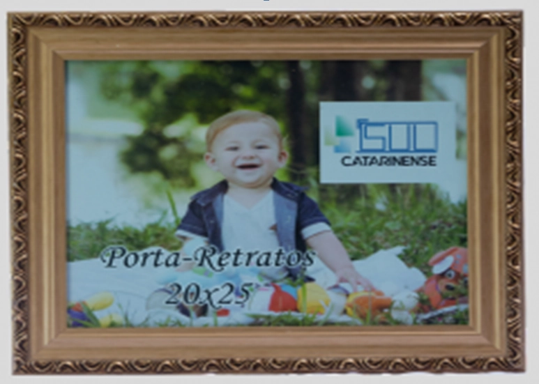 Porta Retrato Madeira Ouro G 20x25 3510 529 Sul Catarinense