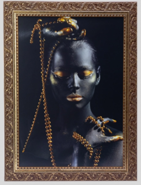 Quadro Moldura Ouro 72x102 589 Sul Catarinense