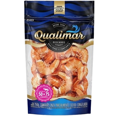 Camarao Qualimar 350g Cinza Desc.coz.50/75