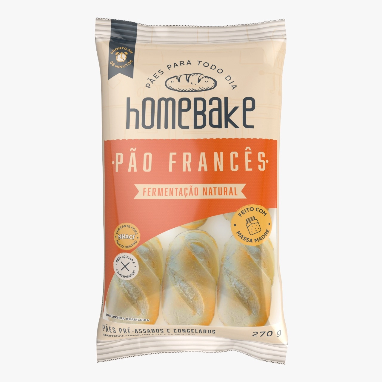 Pao Frances Cong Homebake Pre Assado 270g