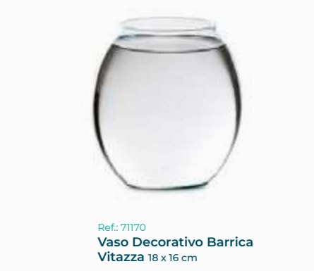 Vaso Vdr Decor Barrica Vitazza 18cm 7117