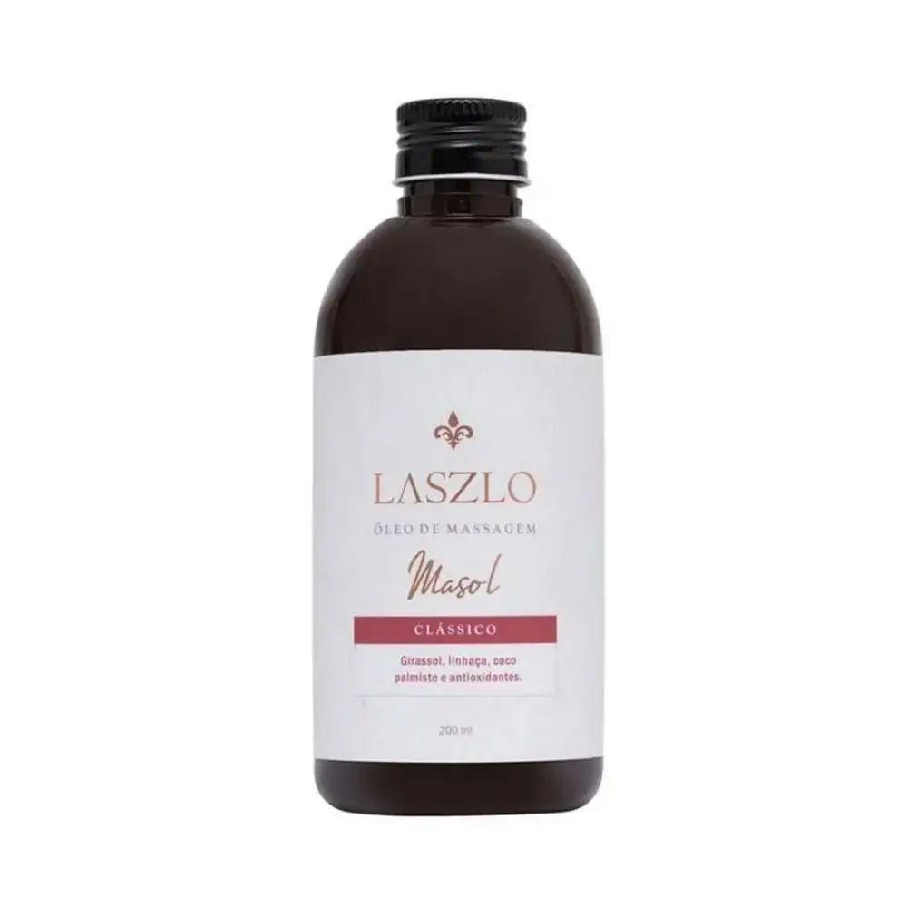 Óleo de Massagem Masol (Girassol, Linhaça e Coco Palmiste) 200ml - Laszlo