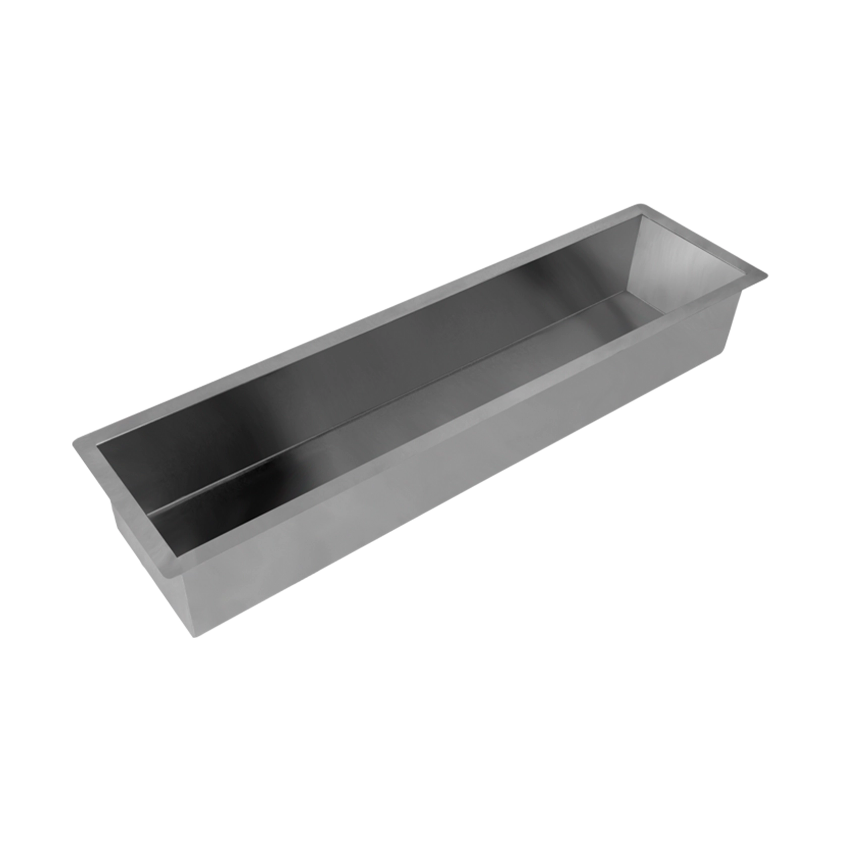 Calha Seca Embutir Sobrepor Porta Temperos Em Aço Inox 304 Para Cuba De Cozinha