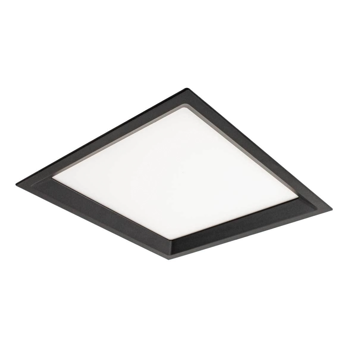 Painel Plafon Embutir Recuado Led 22w Preto Branco Quente St1946 - Bivolt