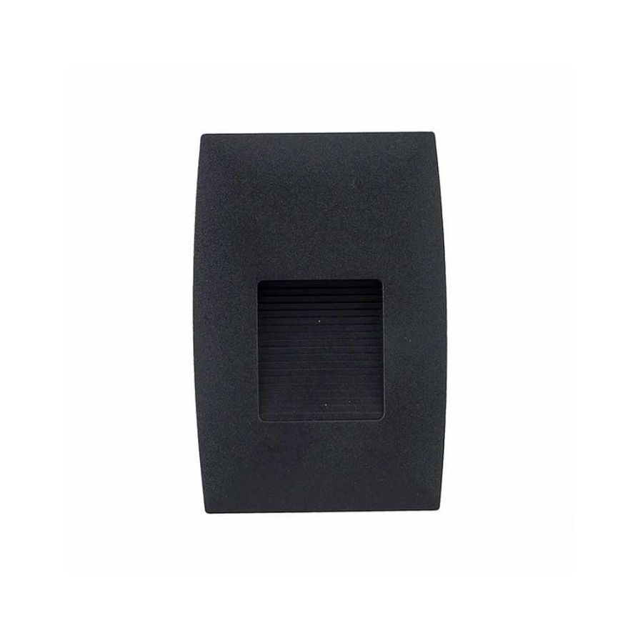 Balizador STEP V LED 2W 3000K PRETO IP65