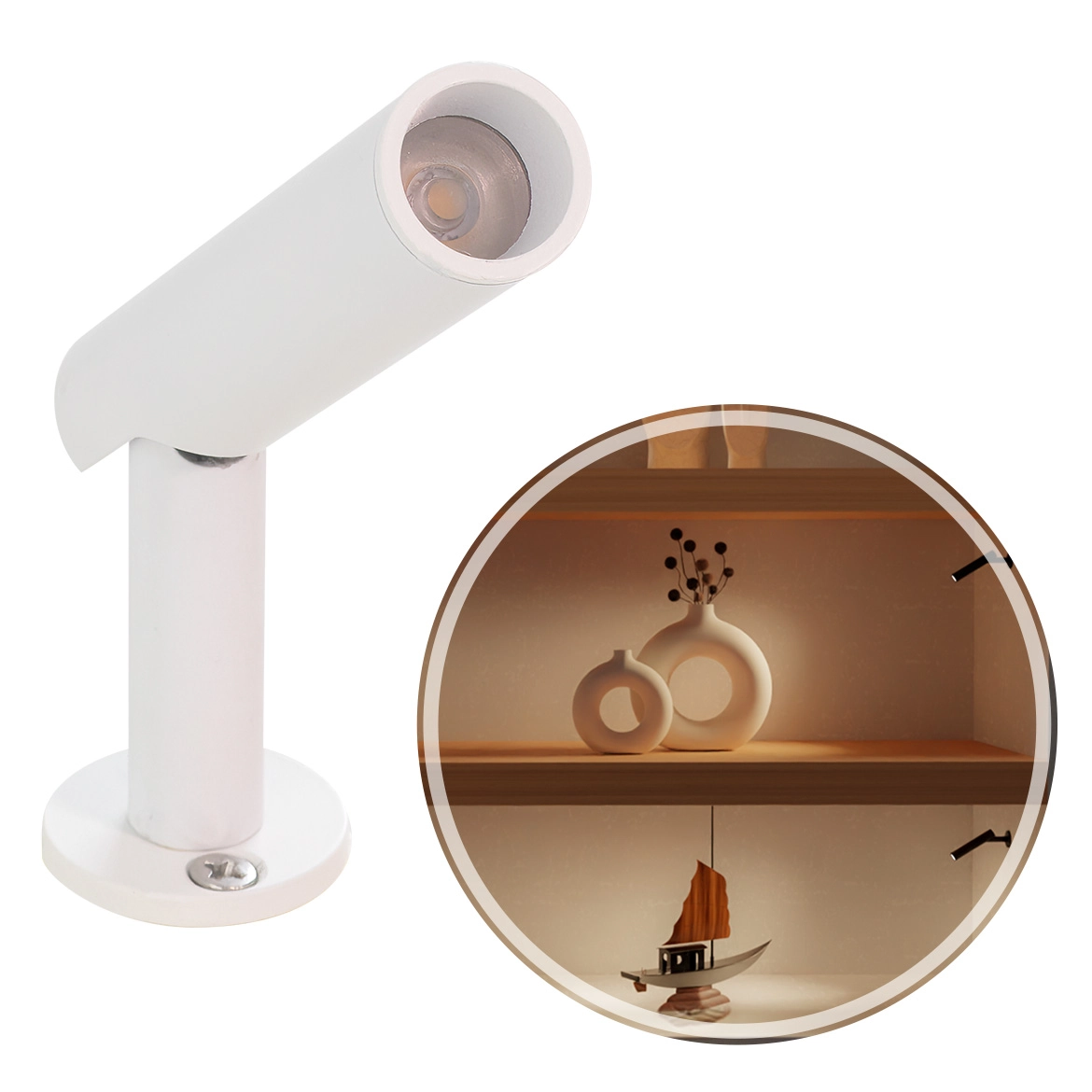 Spot Led Lapiz Articulável Em 90° 2700k 2w Ip65  Branco 85704 Opus St2935