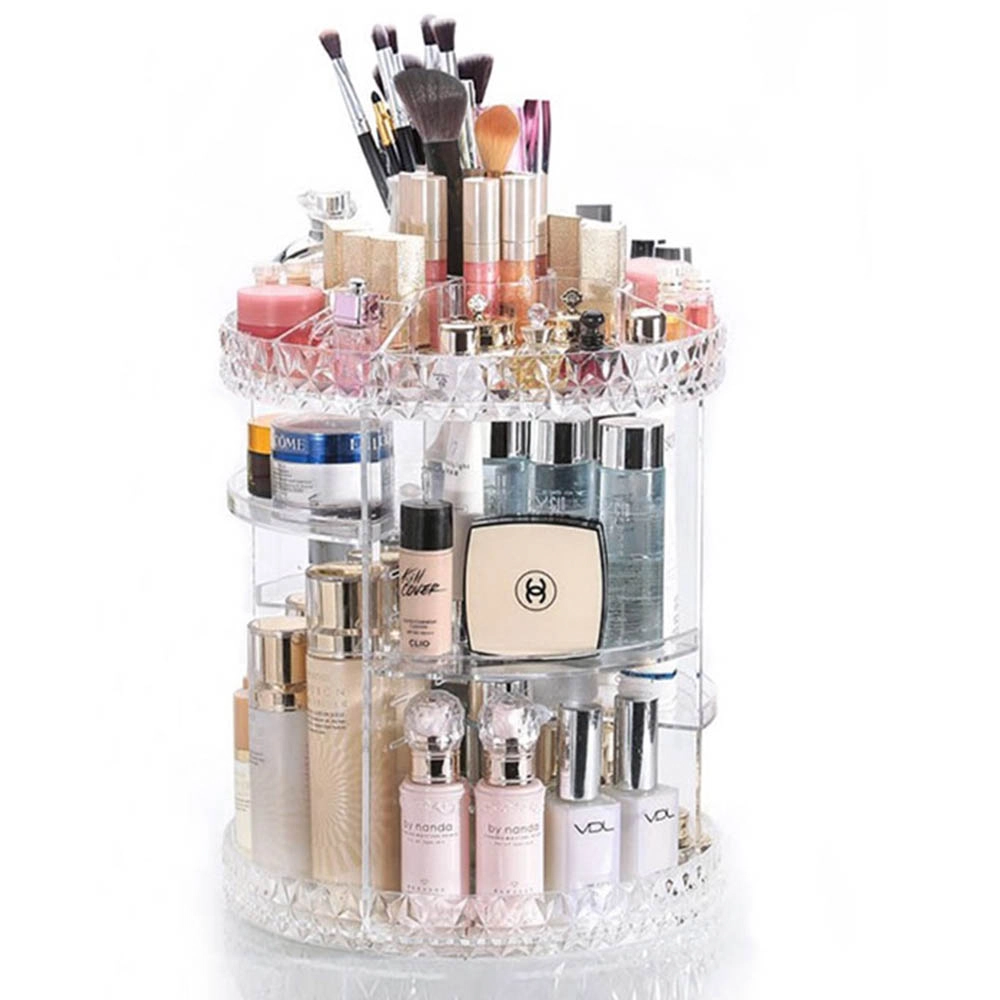 Organizador Giratório 360º Para Maquiagem E Cosméticos Diamond