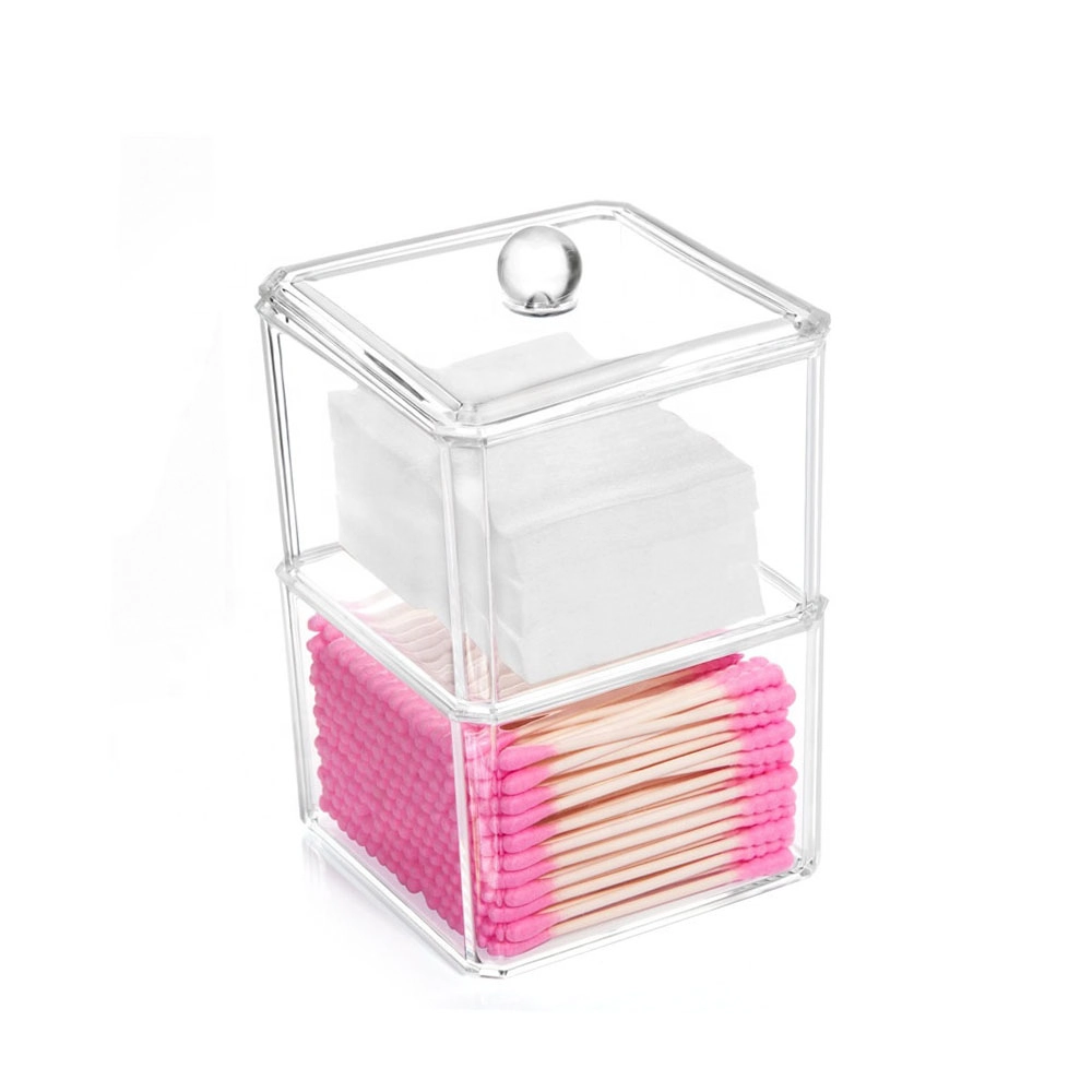 Organizador Em Acrílico Duplo Para Maquiagem E Utensílios