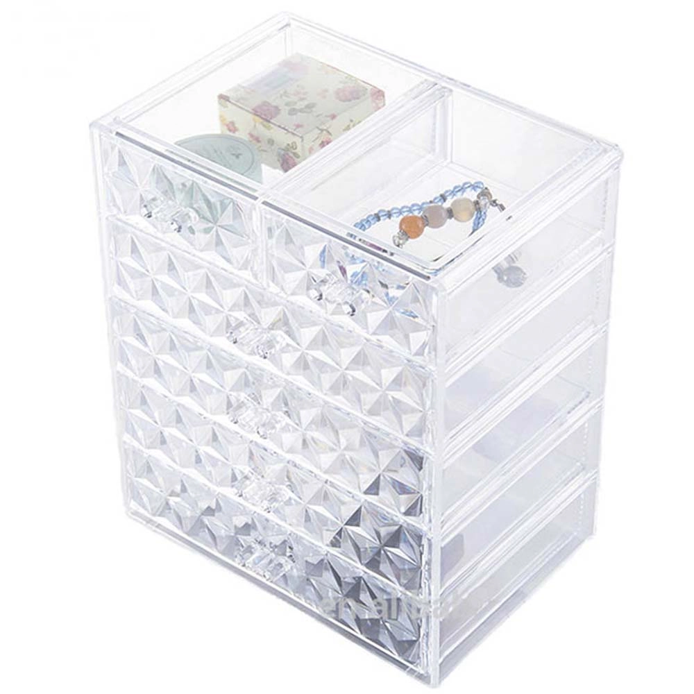 Organizador Em Acrílico Diamond Para Maquiagem
