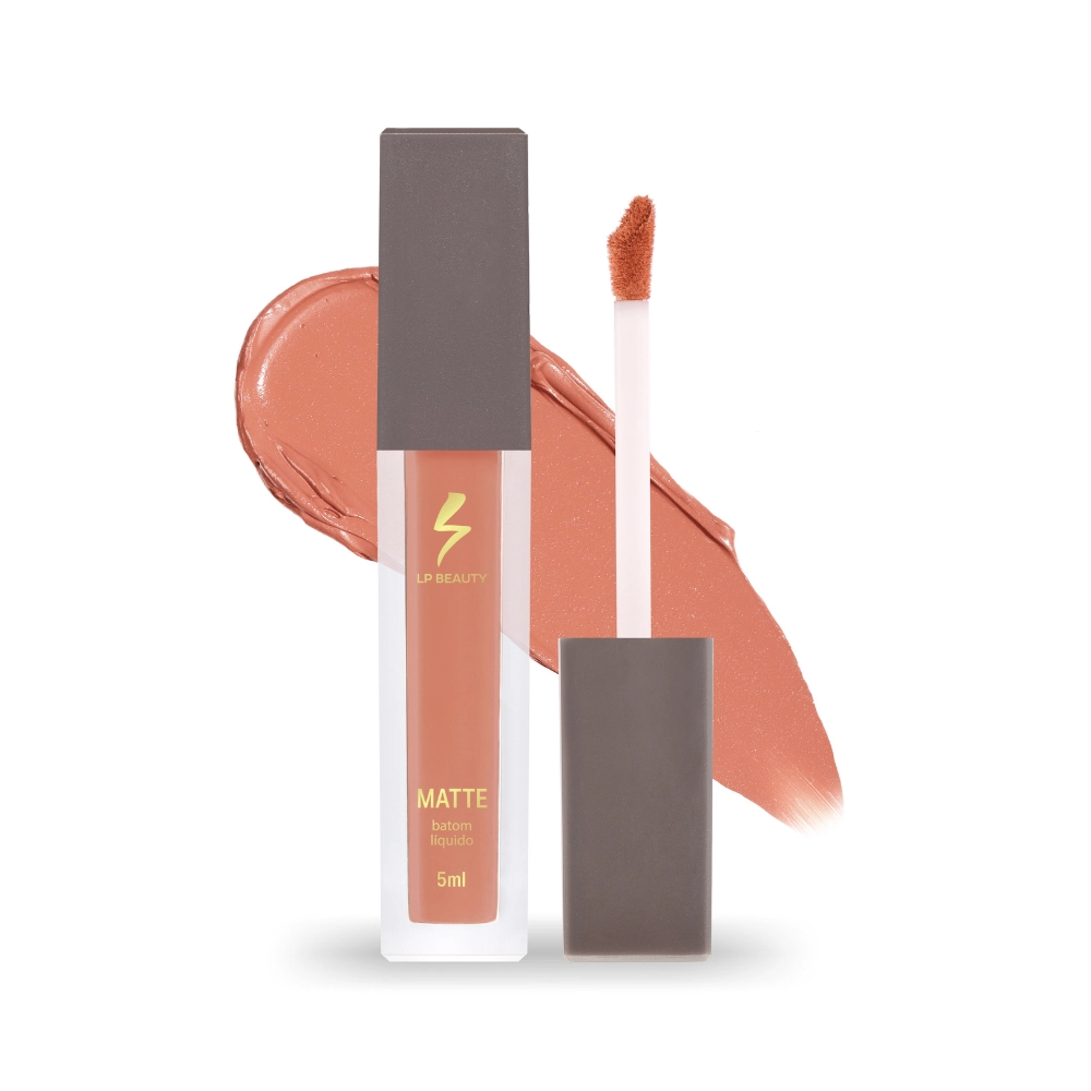 Batom Liquido Lp Beauty Matte Peach 5ml