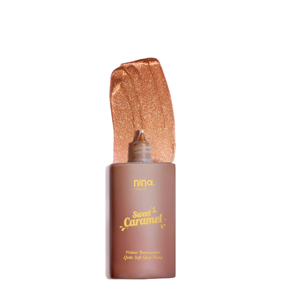 Primer Facial Nina Makeup Sweet Caramel Bronzeado 40g