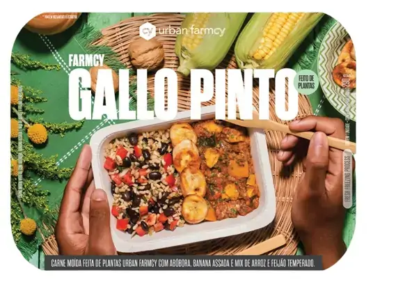 Gallo Pinto Vegetal Urban Farmcy Bandeja 300g