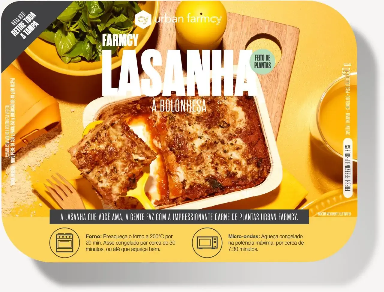Lasanha Bolonhesa Vegetal Urban Farmcy 350g