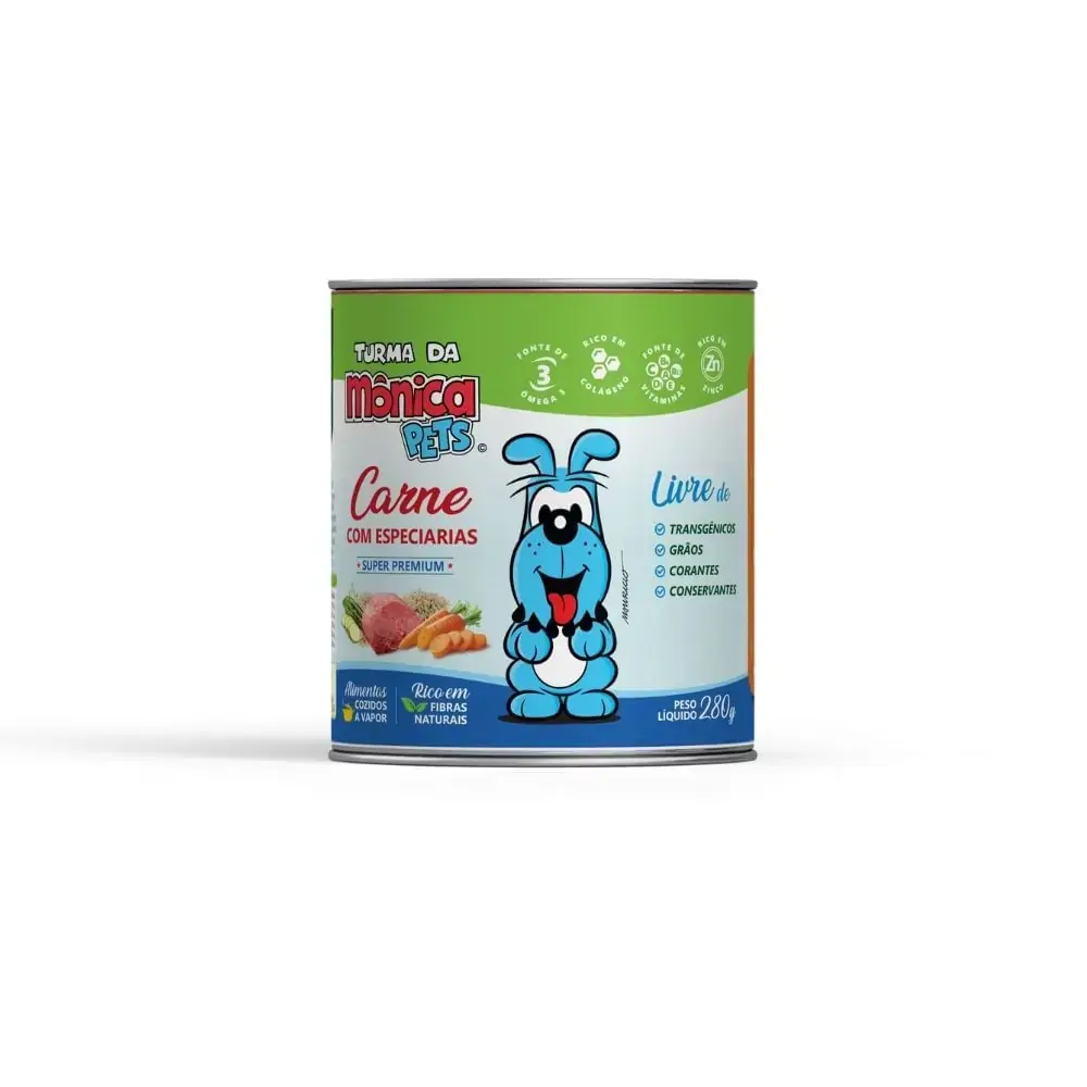 Turma Da Monica Pets Carne Com Especiarias 280g