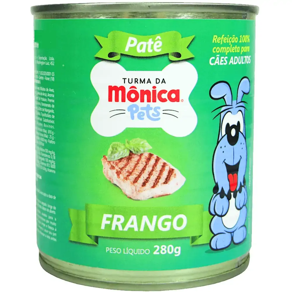 Turma Da Monica Pets Pate Lata Cao Frango Lata De 280g
