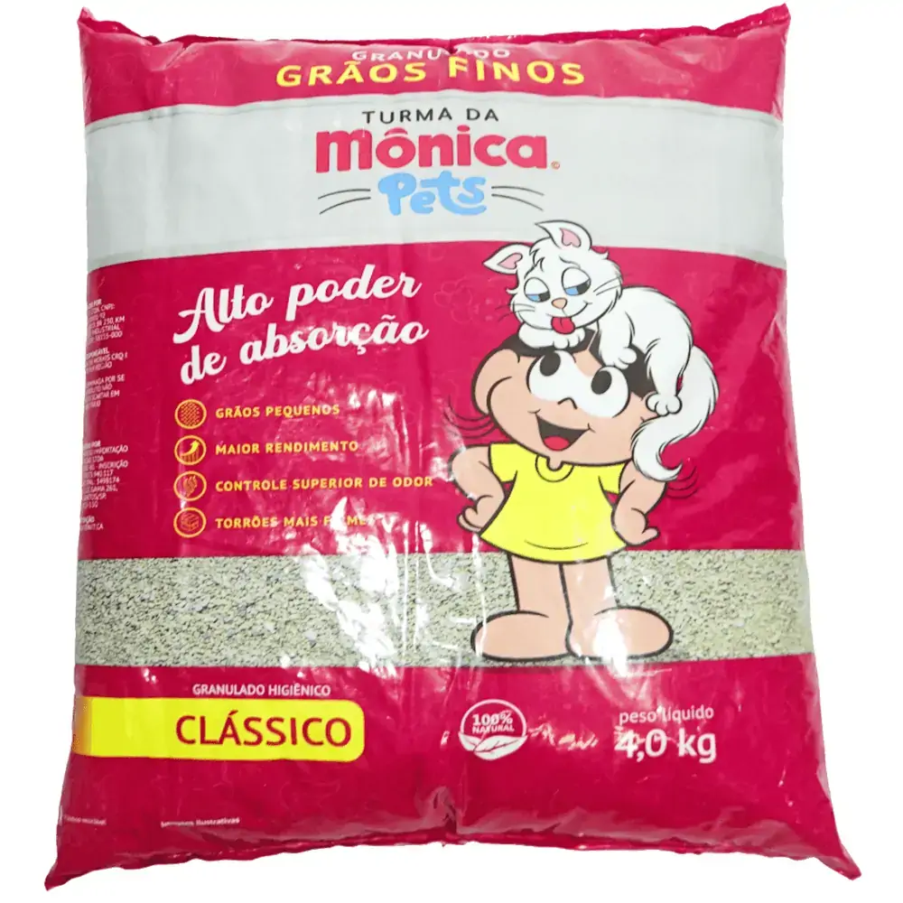 Turma Da Monica Areia Higienica Classico 4kg
