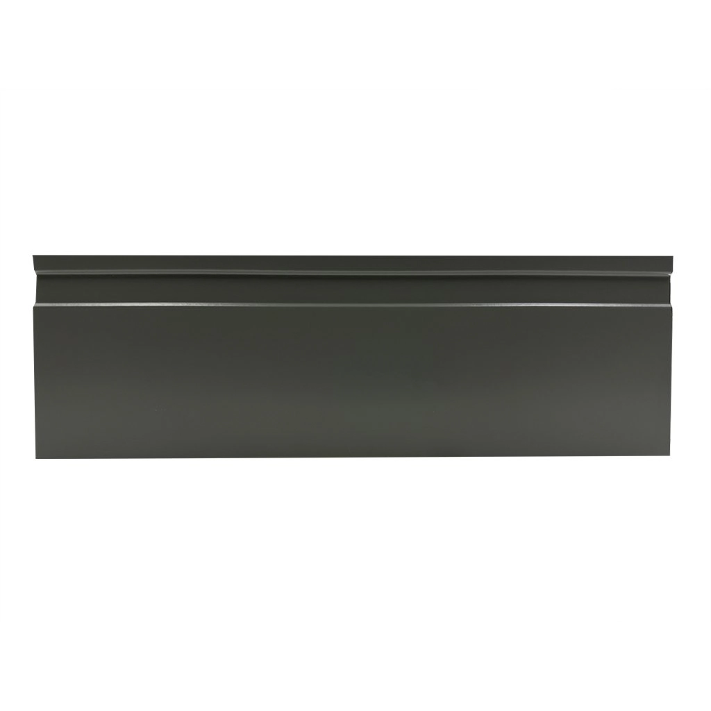 Rodapé De Poliestireno Frisado 10cm X 2,40m Rende 2,40 Metros Casa Grassi - Caixa Com 2,4 M - Gray