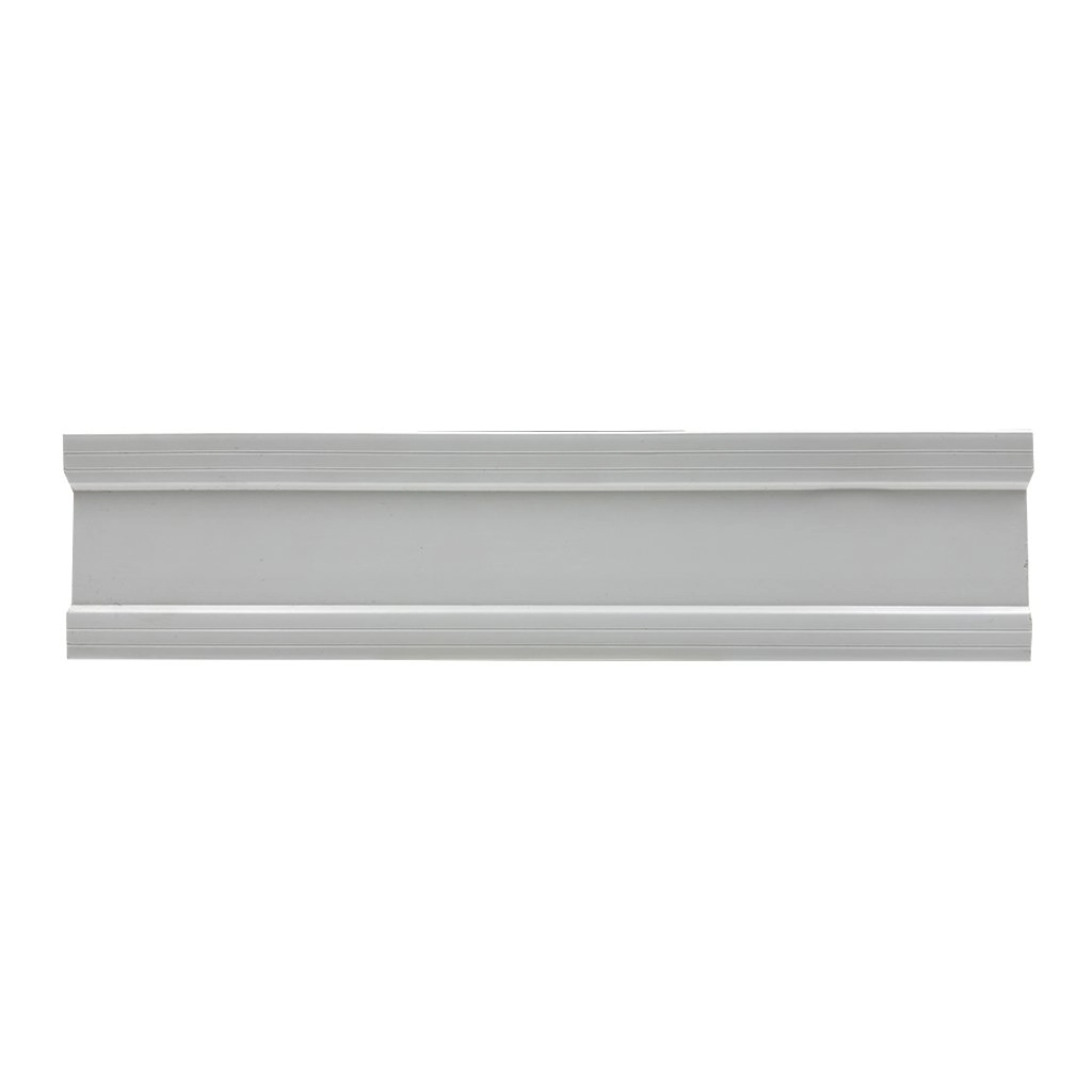 Rodapé De Poliestireno Liso 7cm X 2,25m Rende 2,5 Metros Casa Grassi - Caixa Com 2,5 M - Branco