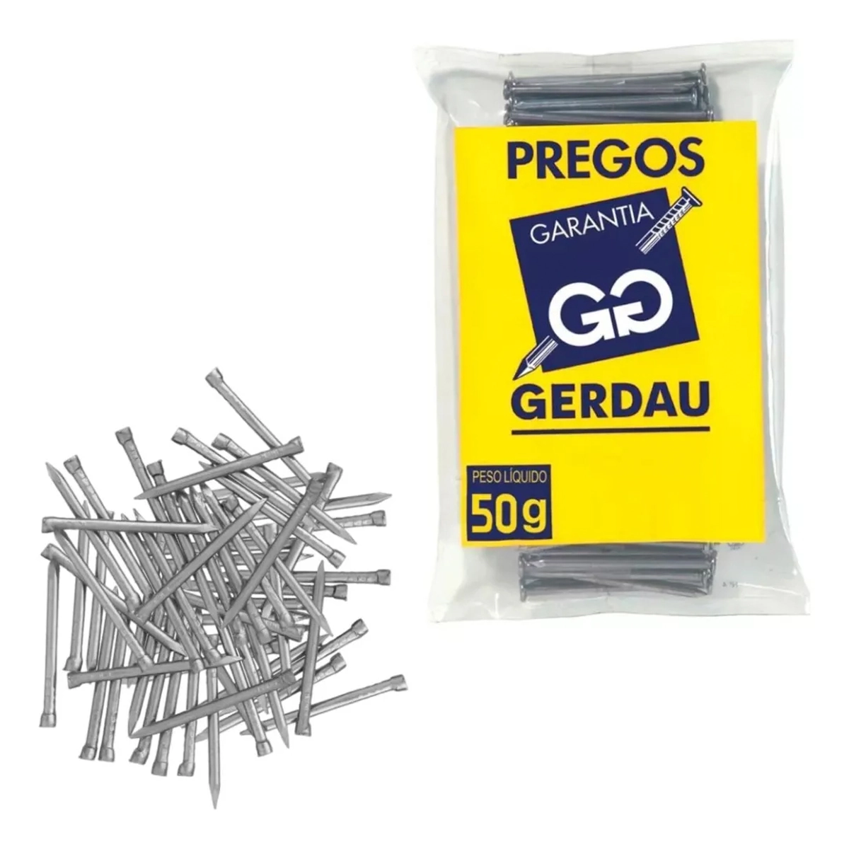 Prego Polido Sem Cabeça 10x10 1,5mm X 23mm 50g Gerdau