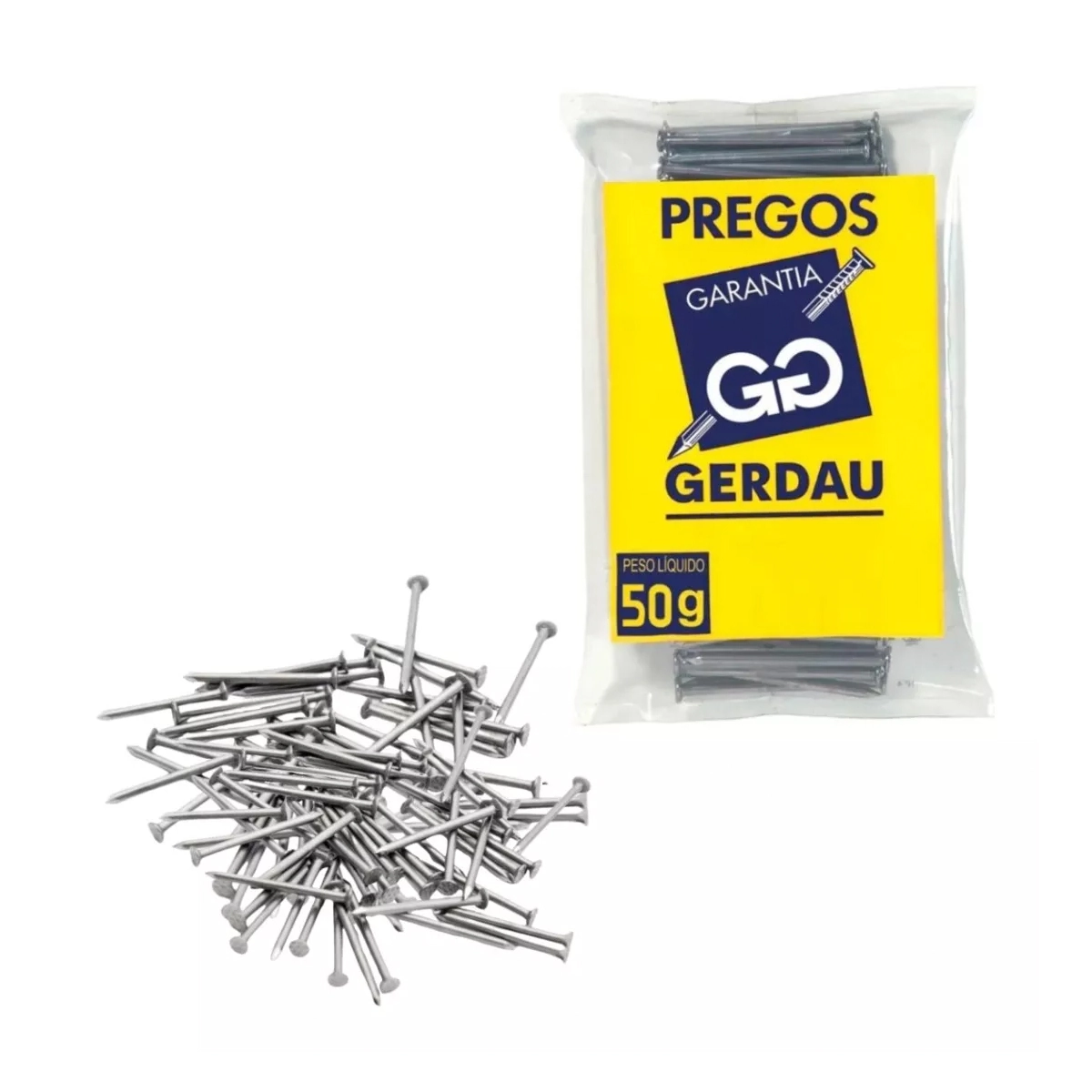 Prego Polido Com Cabeça 22x42 5,4mm X 96,6mm 50g Gerdau