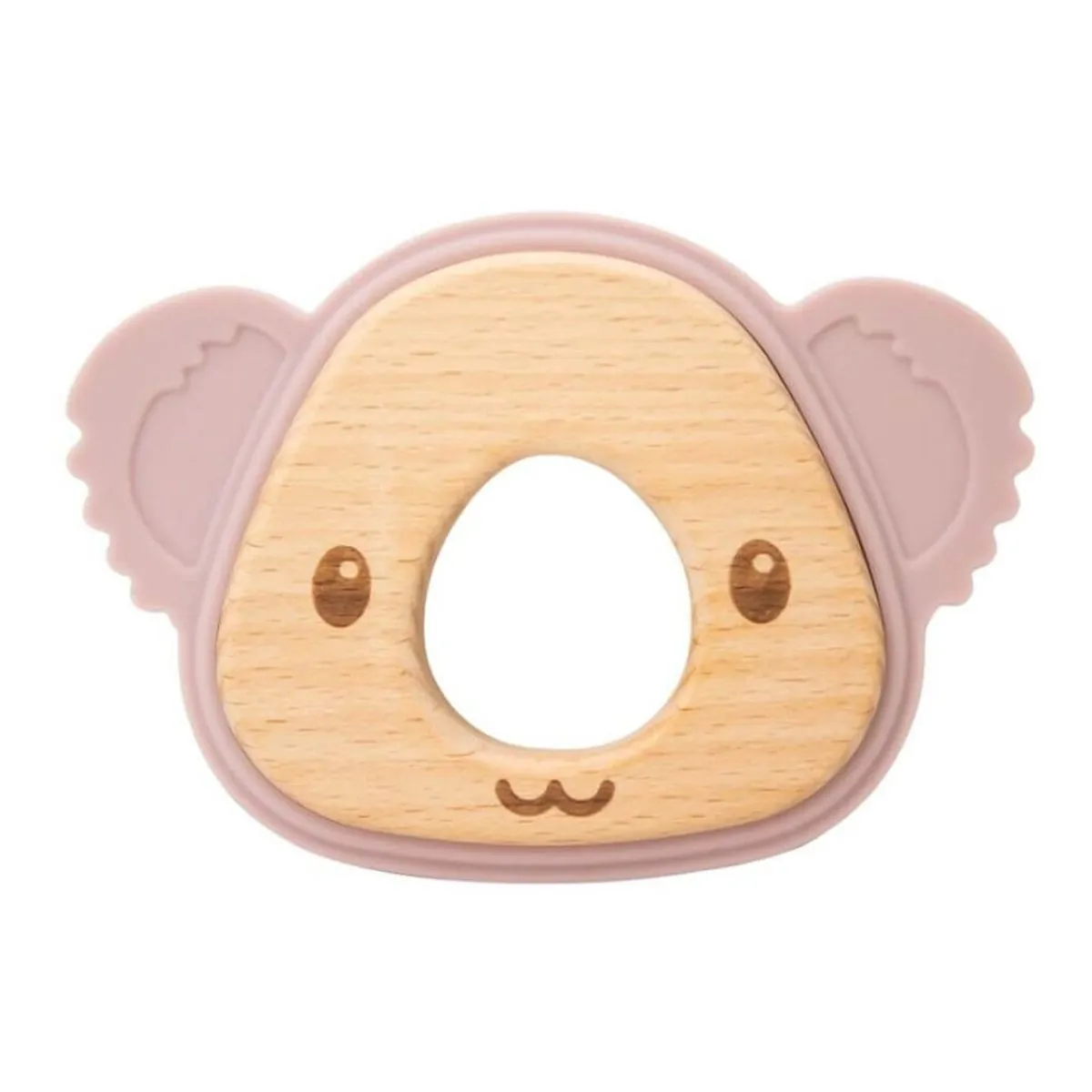 Mordedor Madeira E Silicone Coala Rose - Clingo