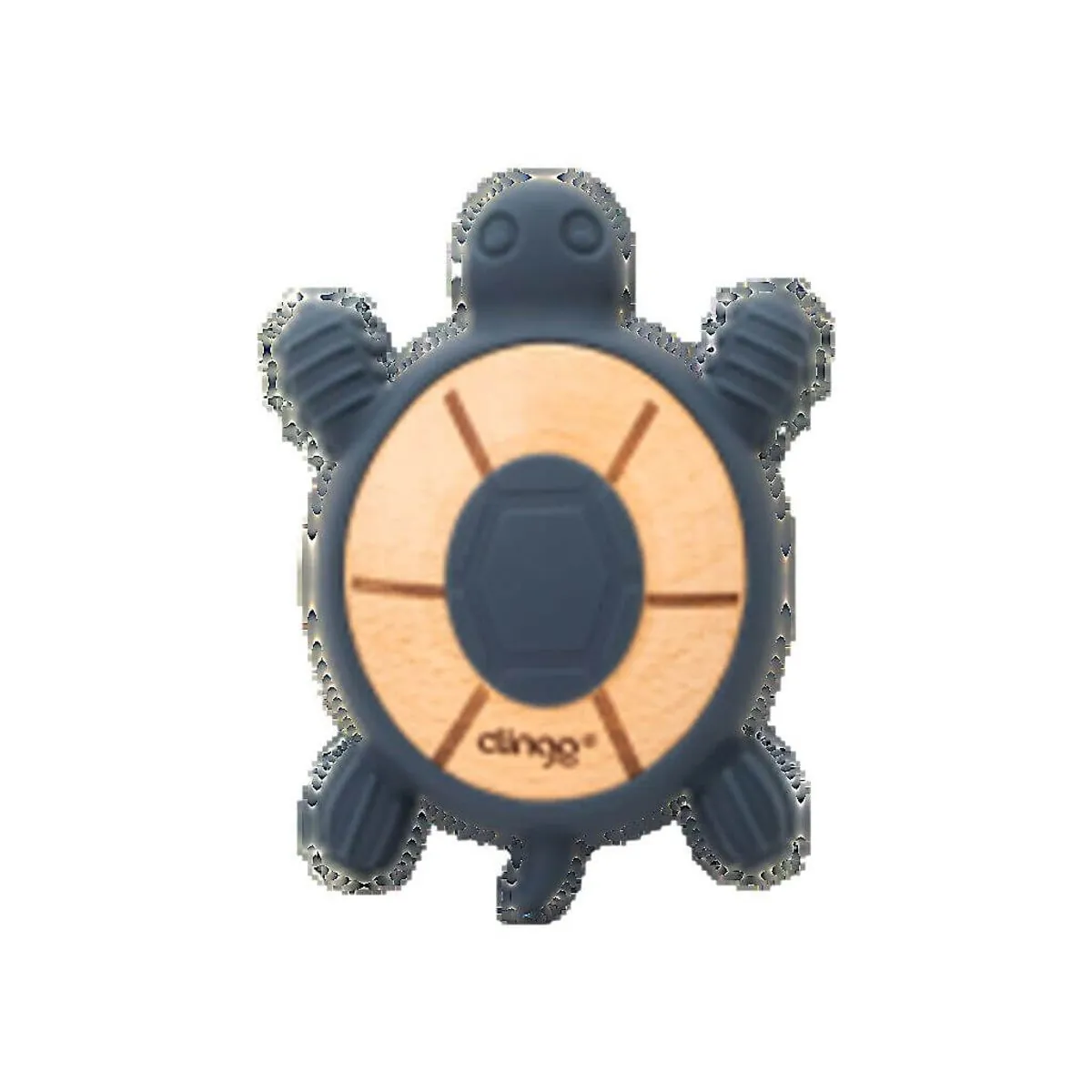 Mordedor De Madeira Tartaruga Azul Navy - Clingo