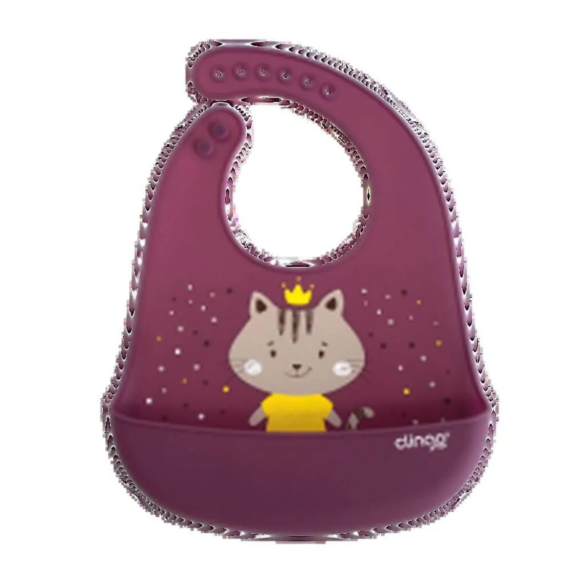 Babador Silicone Com Bolso Coletor Milky - Clingo