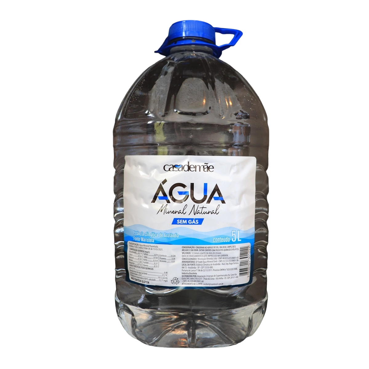 água Mineral Sem Gás Casa De Mãe 5l