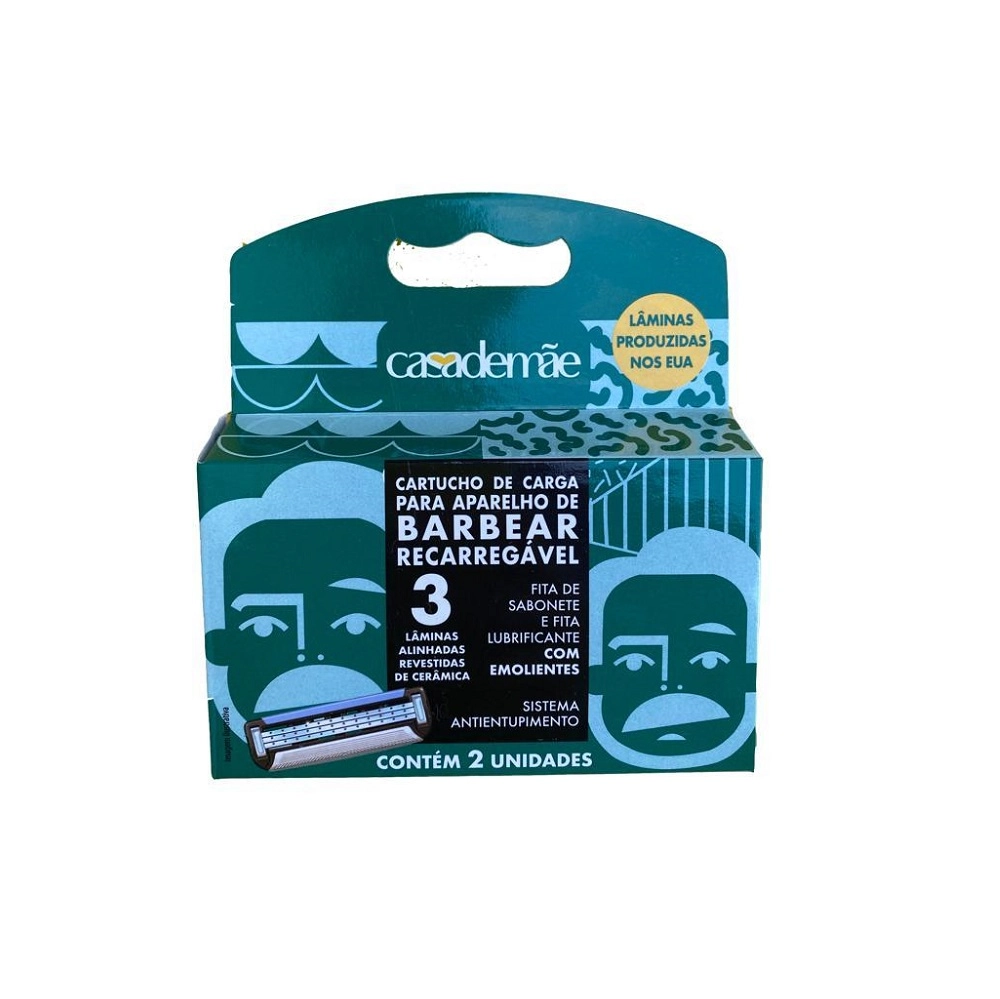 Cartucho De Carga Para Aparelho De Barbear 3 Lâminas