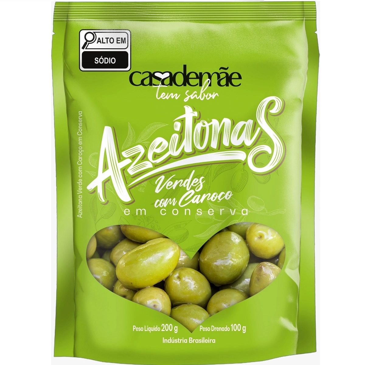 Azeitona Verde 100g Casademae C/caroco