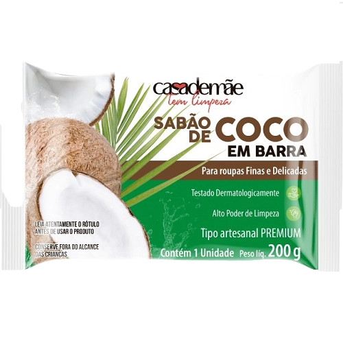 Sabao Coco Casa De Mae 200g