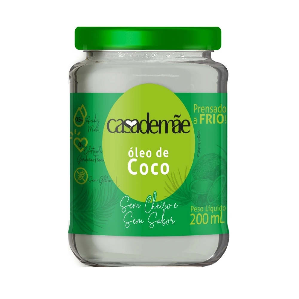 Oleo De Coco Casa De Mae S/sabor 200ml