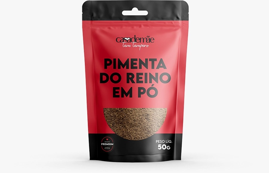 Pimenta Do Reino Em Pó Casa De Mãe Pacote 50g