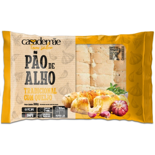 Pao De Alho Casa De Mae Tradicional 300g