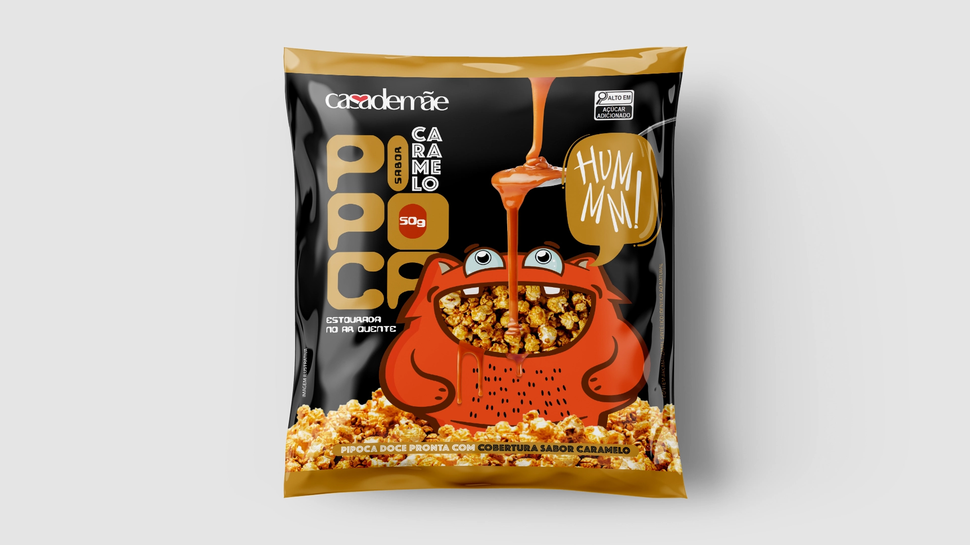 Pipoca Pronta Caramelo Casa De Mae 50g