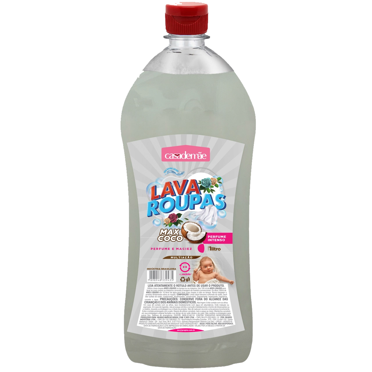 Lava Roupas Liq. Casa De Mae Coco 1l