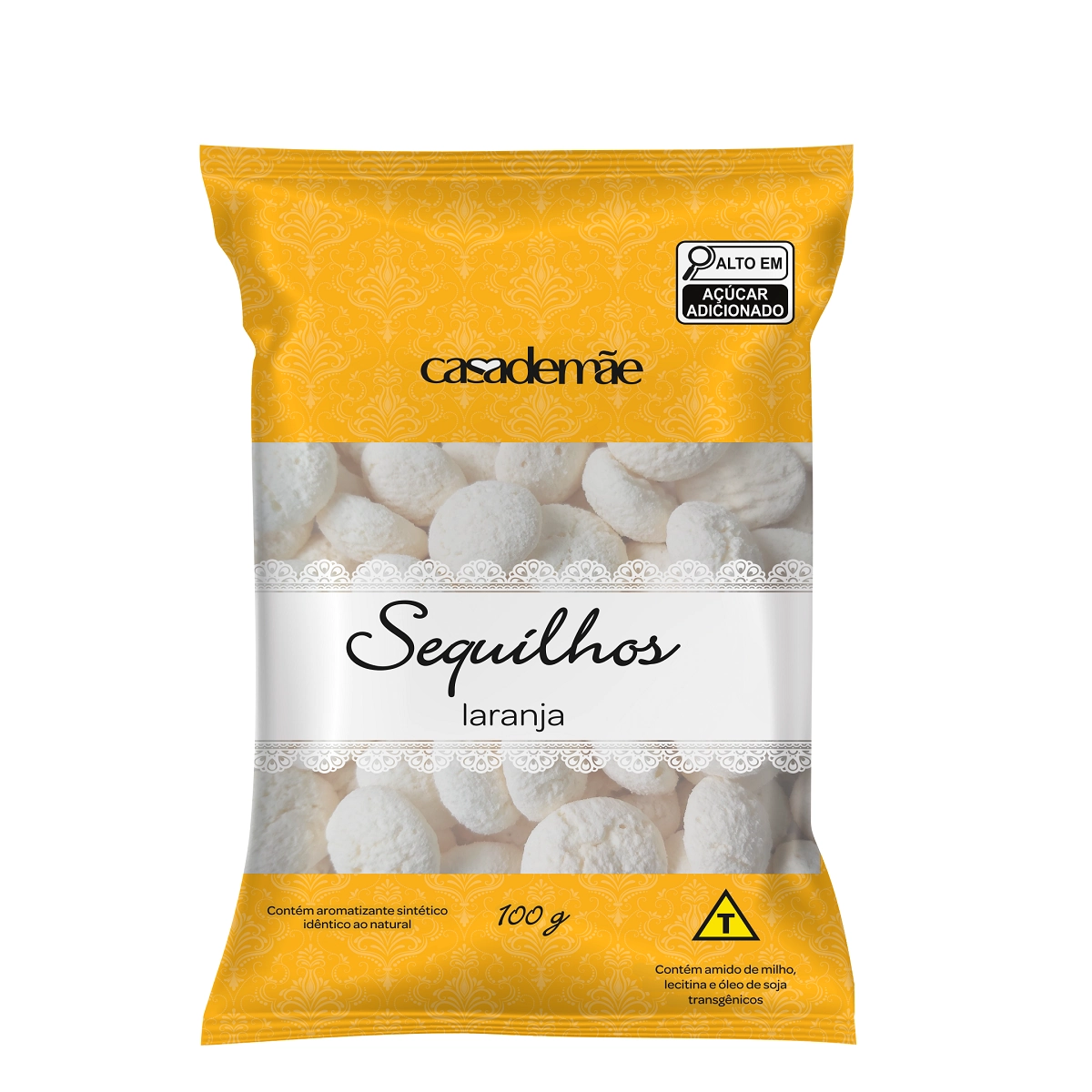 Sequilhos Casa De Mae Laranja 100g