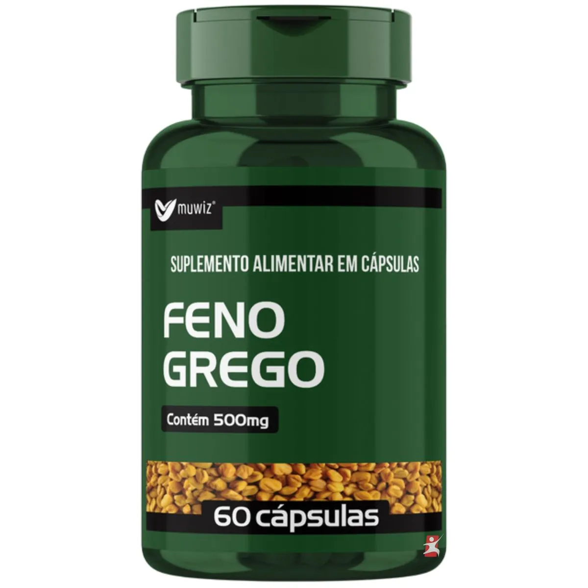Feno Grego 60 cápsulas 500mg Muwiz