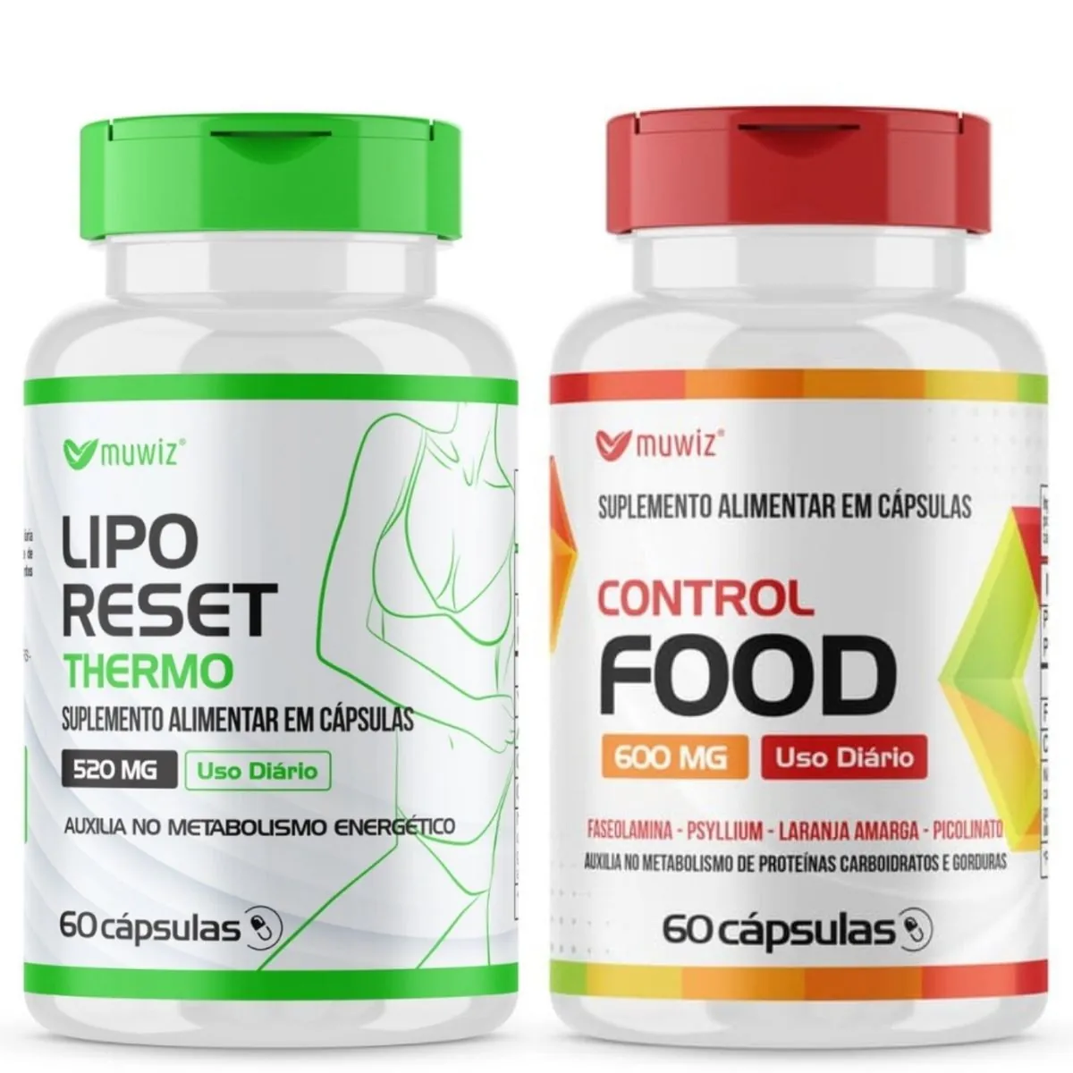 Kit Verão Pack Lipo Reset Thermo e Control Food Muwiz
