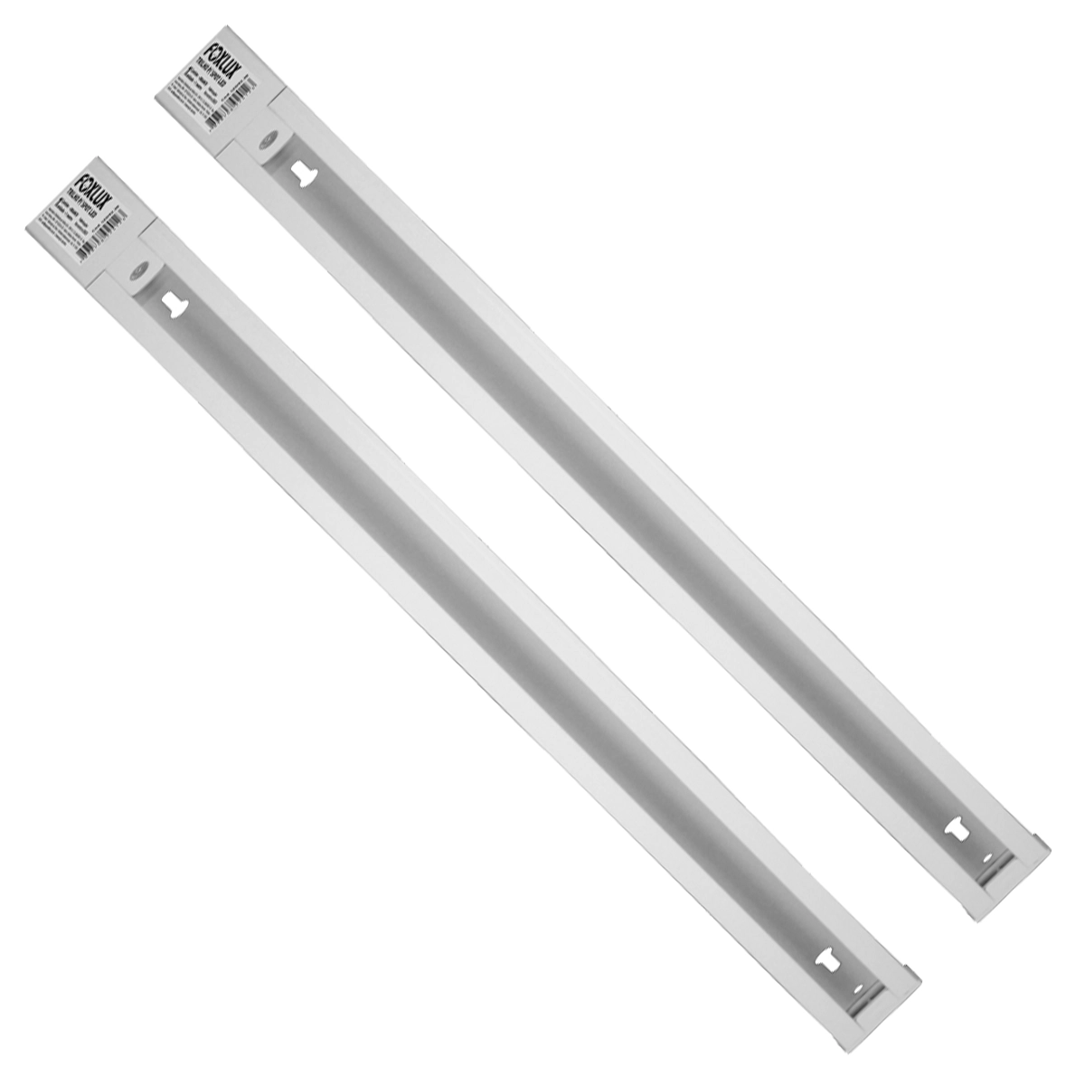 Kit 2 Trilho Para Spot Led Foxlux 1m Branco
