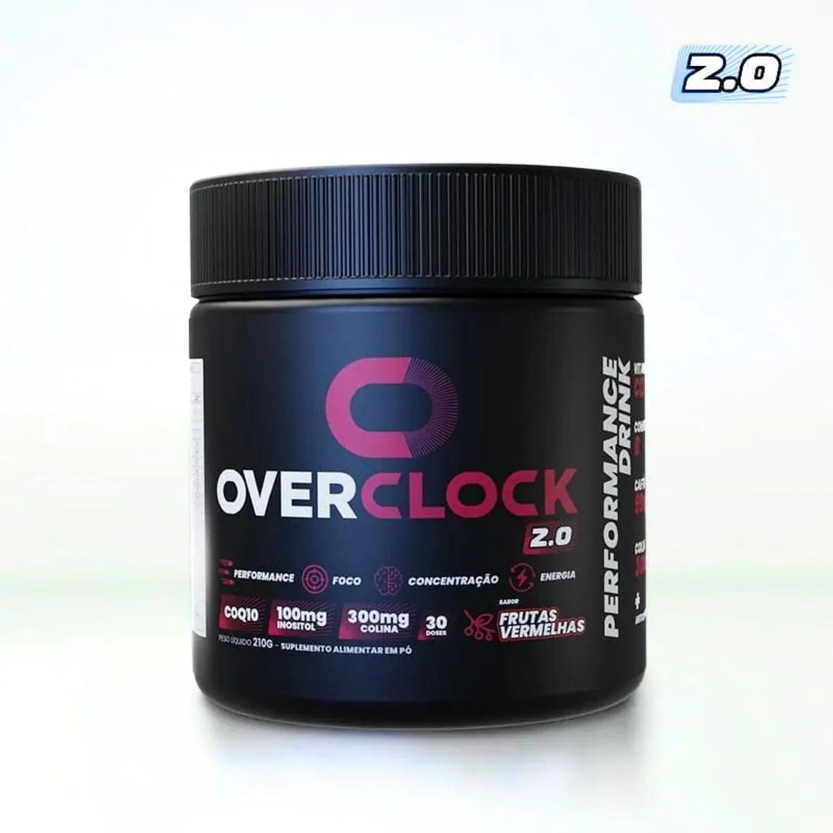 Performance Drink 2 0 Frutas Vermelhas 210g Overclock