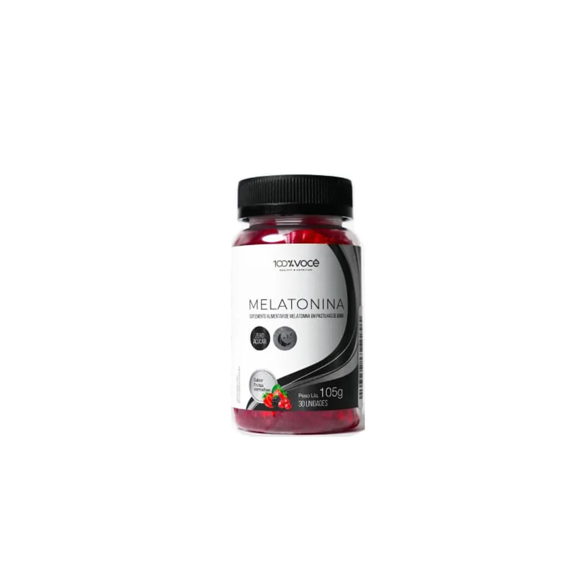 Melatonina 100% Você Sabor Frutas Vermelhas 30 Gomas