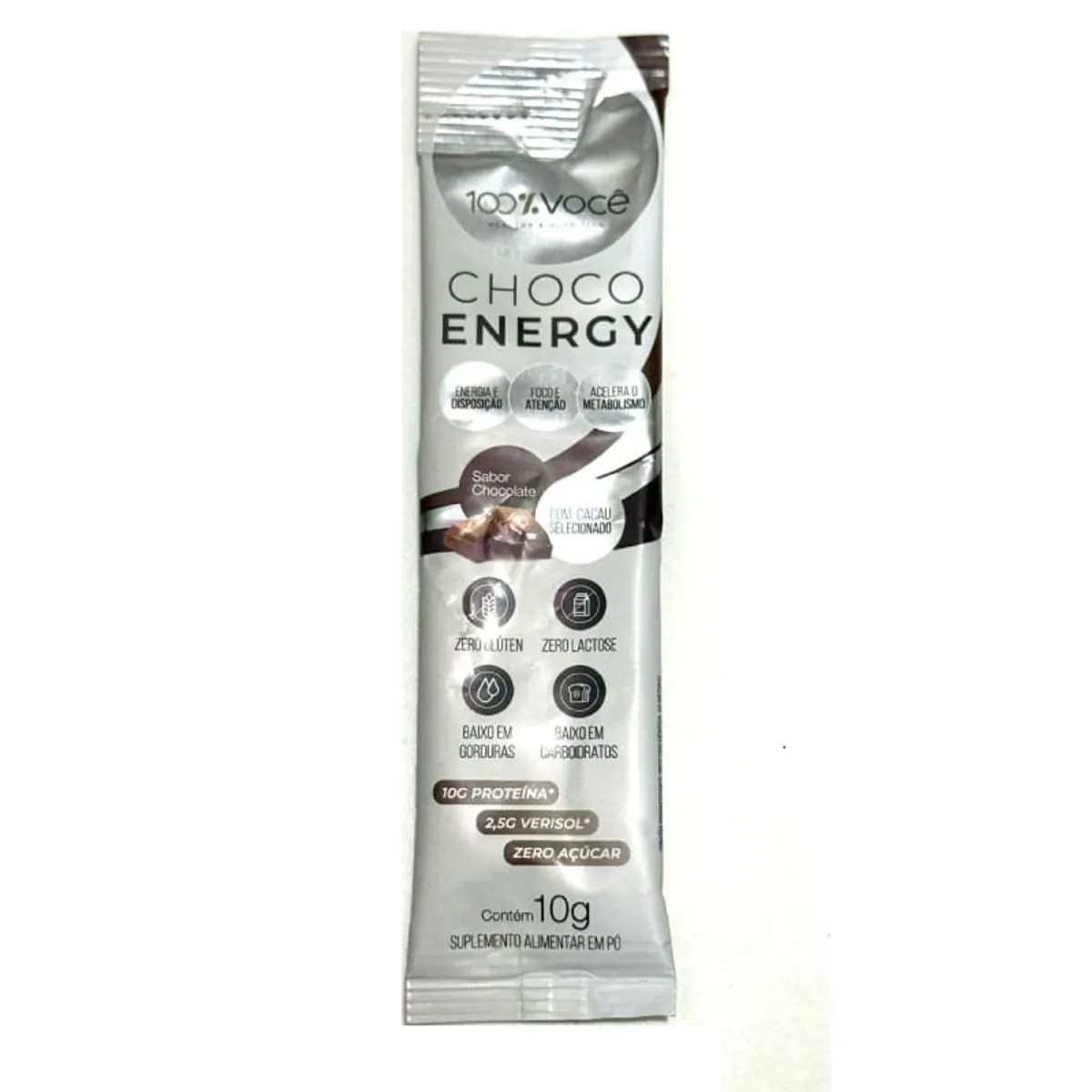 Choco Energy 100% Você Chocolate 10g 1 Unidade