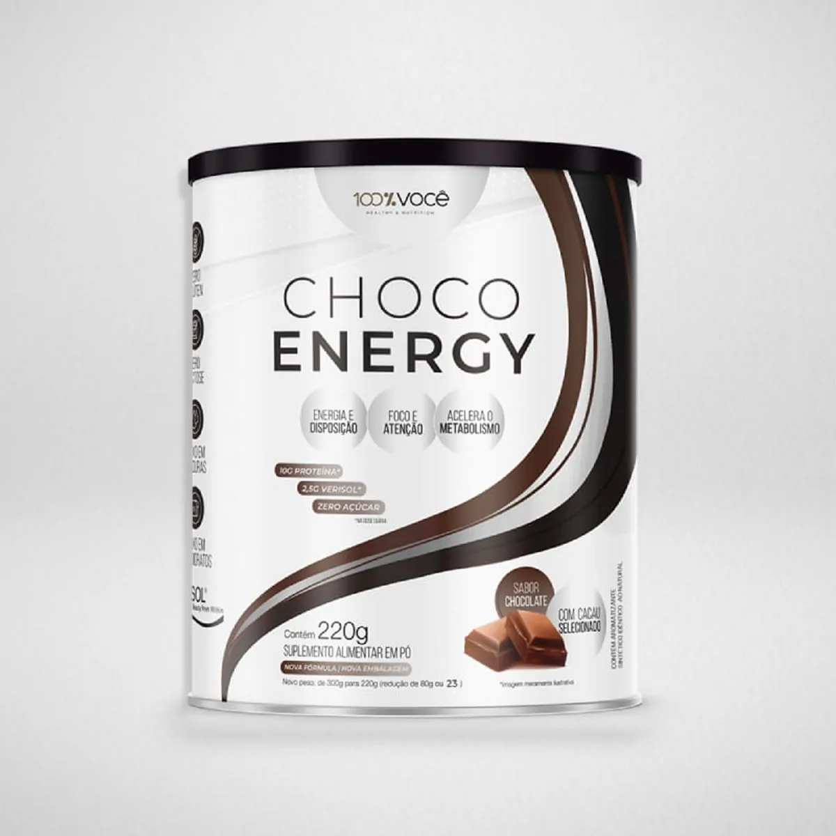 Choco Energy 100% Você Chocolate 220g