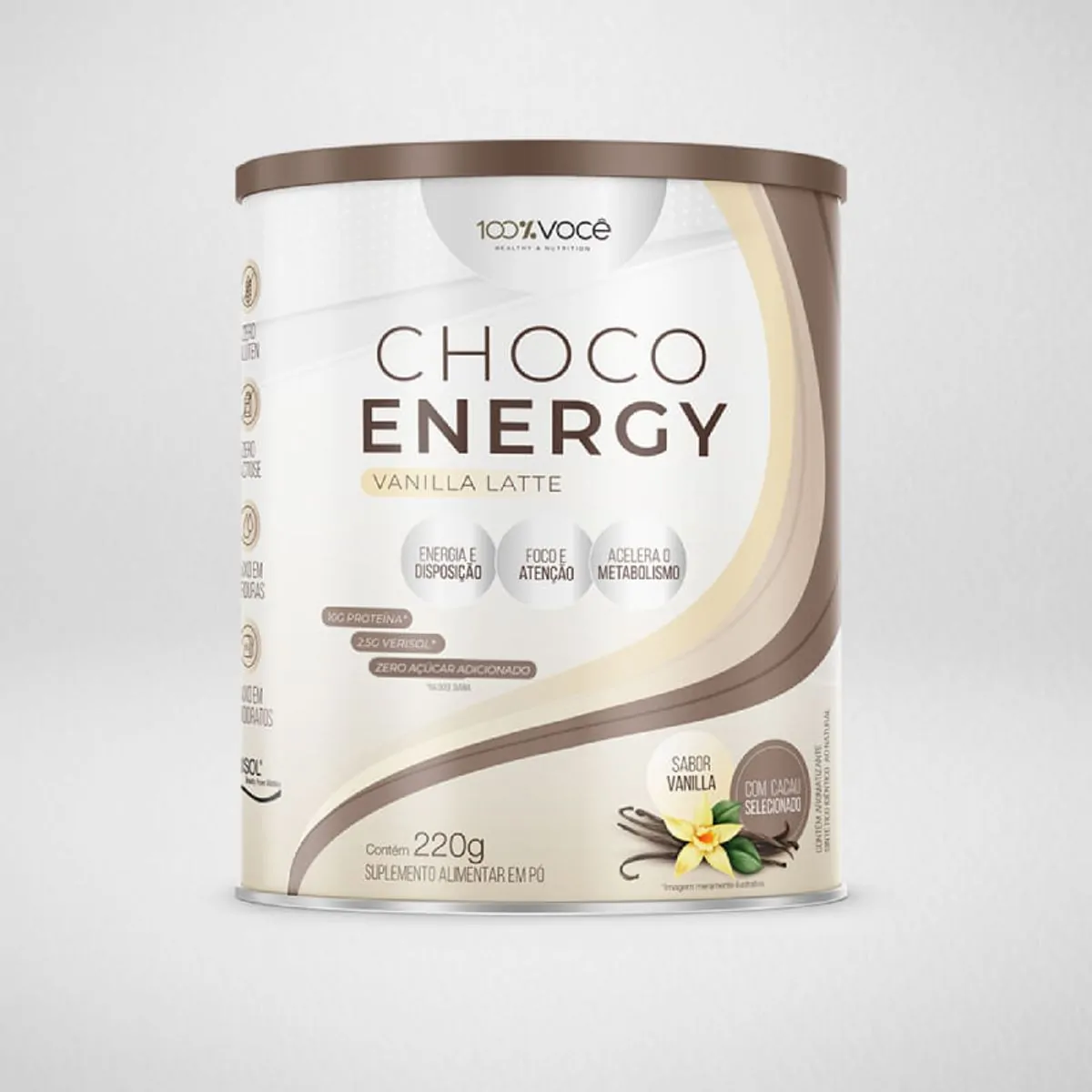 Choco Energy 100% Você Baunilha 220g
