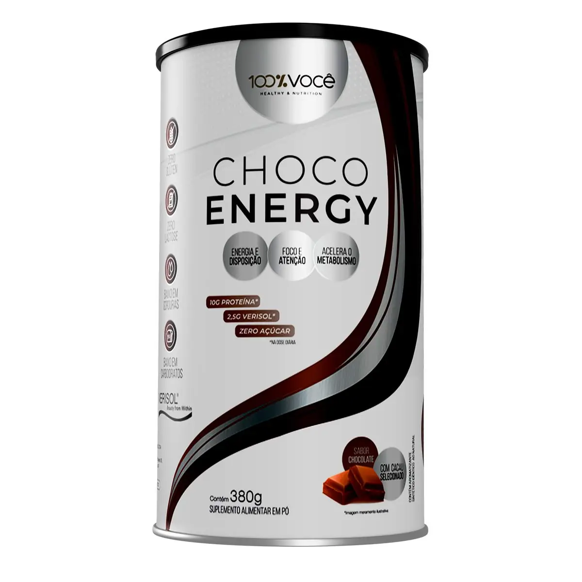 Choco Energy 100% Você Chocolate 380g