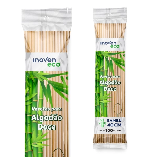 Palito P/algodao Doce Inoven 40cm