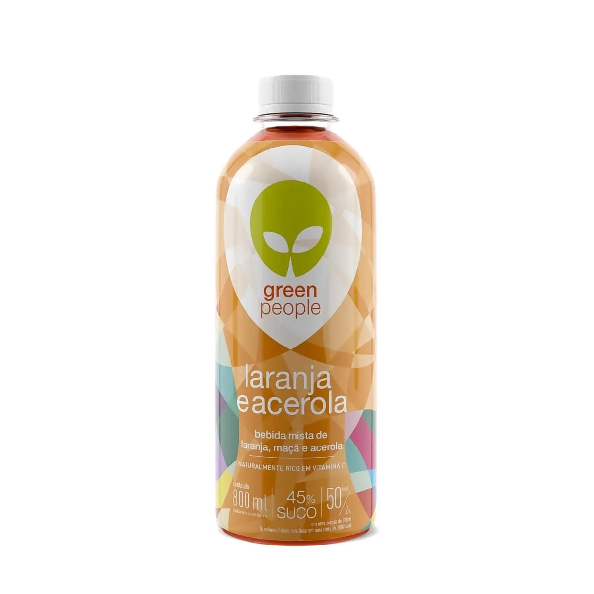 Bebida Mista Laranja e Acerola Greenpeople 800 ml