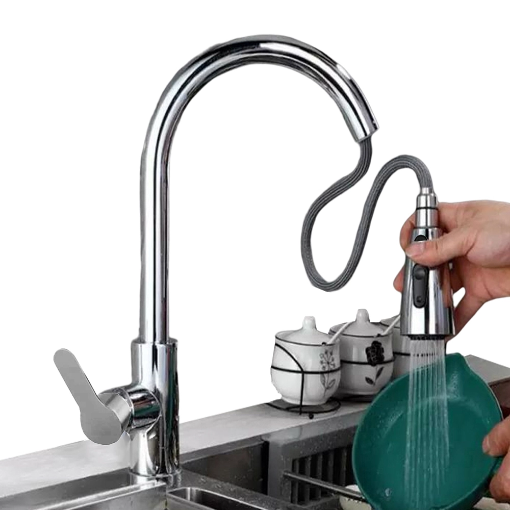 Torneira de Cozinha Extensível Gourmet Luxo Bancada Pia Misturador Monocomando